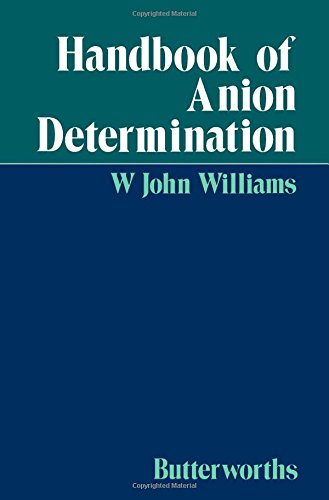 Handbook of Anion Determination