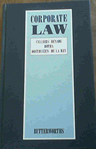 9780409019636: Corporate law