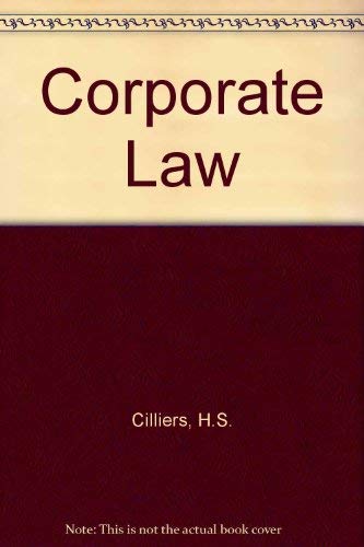 Beispielbild fr Corporate Law zum Verkauf von AwesomeBooks