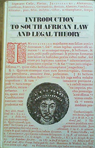 Introduction to South African Law and Legal Theory