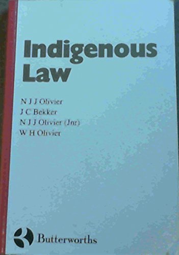 Beispielbild fr Indigenous Law: Lawsa Student Text zum Verkauf von medimops