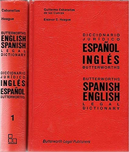 9780409256673: Butterworths Spanish-English Legal Dictionary: v. 1