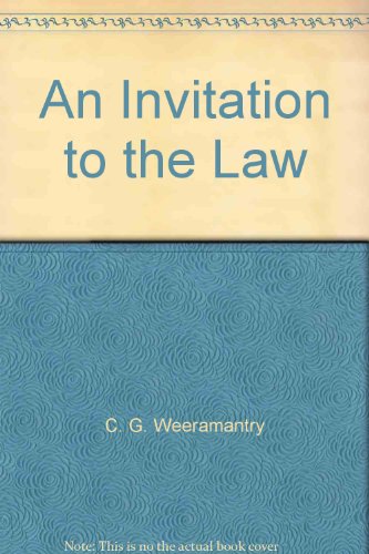 9780409309348: An Invitation to the Law