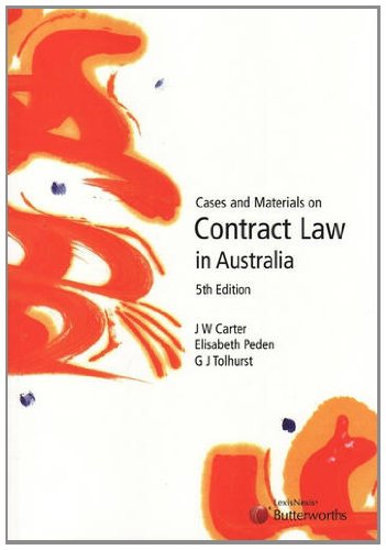 9780409323641: Cases and Materials on Contract Law in Australia