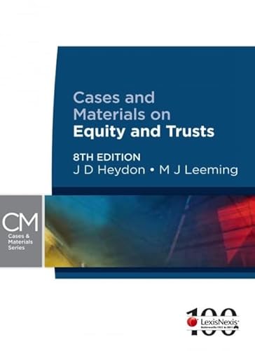 Stock image for Cases & Materials on Equity & Trusts - 8th Edition for sale by dsmbooks