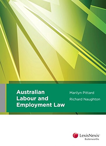9780409336016: Australian Labour and Employment Law