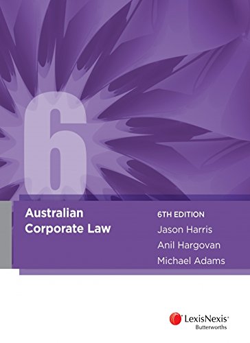 Stock image for Australian Corporate Law for sale by Caryota Book Exchange