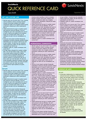 9780409351057: Quick Reference Card: Evidence for Common Law States