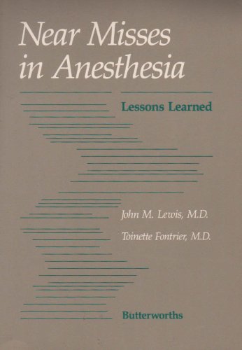 Near Misses in Anesthesia: Lessons Learned