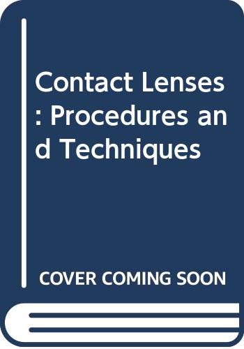 9780409950120: Contact lenses: Procedures and techniques