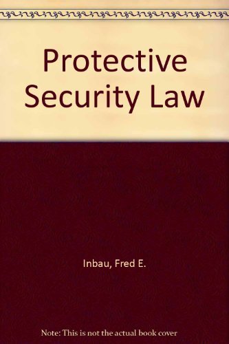 Imagen de archivo de Protective Security Law a la venta por Books Puddle