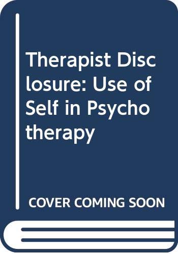 Beispielbild fr Therapist disclosure: The use of self in psychotherapy zum Verkauf von Wonder Book