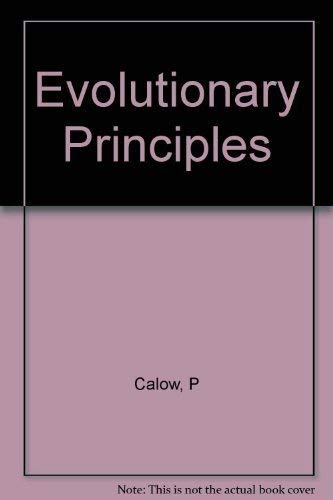 Imagen de archivo de Evolutionary Principles: Tertiary Level Biology a la venta por N. Fagin Books