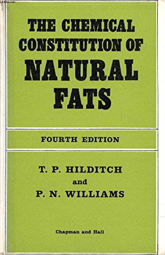 Beispielbild fr The chemical constitution of natural fats zum Verkauf von Better World Books: West