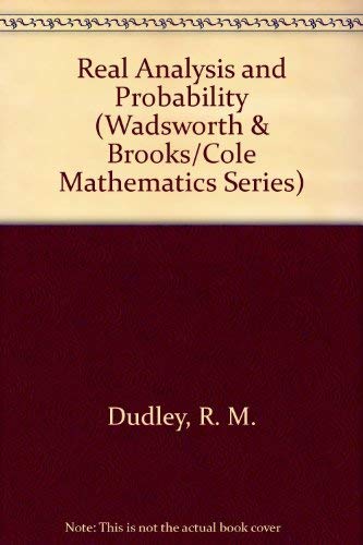 9780412051616: Real Analysis and Probability (Wadsworth & Brooks/Cole Mathematics Series)