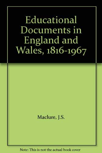 Beispielbild fr Educational Documents England and Wales. 1816 to the Present Day. zum Verkauf von Plurabelle Books Ltd