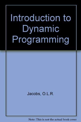 9780412085703: Introduction to Dynamic Programming