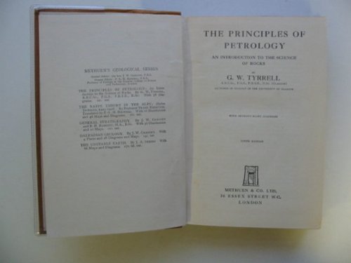 Stock image for The principles of petrology : an introduction to the science of rocks for sale by Irish Booksellers