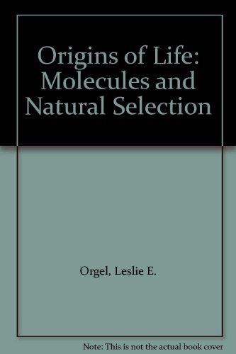 Stock image for The Origins of Life. Molecules and Natural Selection. for sale by Plurabelle Books Ltd