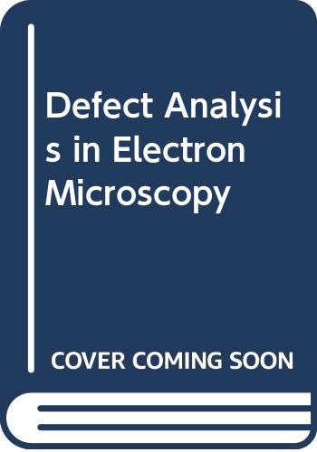 Defect analysis in electron microscopy (9780412137600) by Loretto, M. H