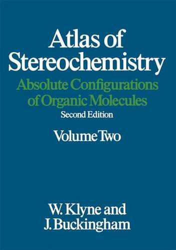 Beispielbild fr Atlas of Stereochemistry: Absolute Configurations of Organic Molecules zum Verkauf von Ammareal