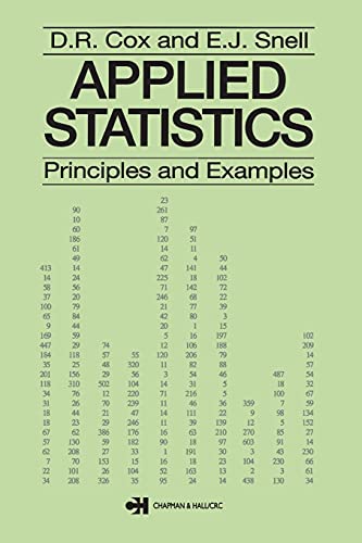 9780412165702: Applied Statistics - Principles and Examples: 2 (Chapman & Hall/CRC Texts in Statistical Science)