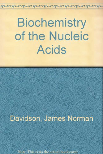 9780412226908: Biochemistry of the Nucleic Acids