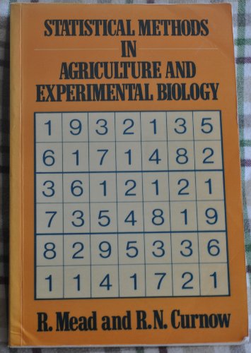 9780412242403: Statistical Methods in Agriculture and Experimental Biology