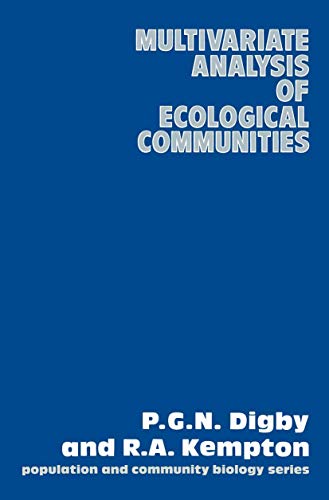 Beispielbild fr Multivariate Analysis of Ecological Communities zum Verkauf von Better World Books