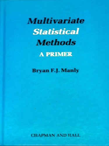 Stock image for Multivariate Statistical Methods : A Primer for sale by Irish Booksellers