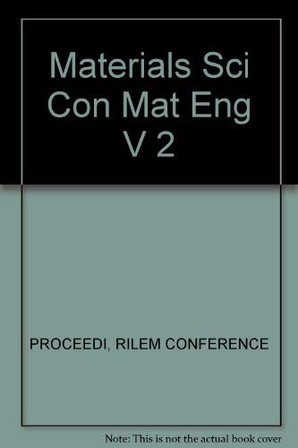9780412301605: Materials Sci Con Mat Eng V 2