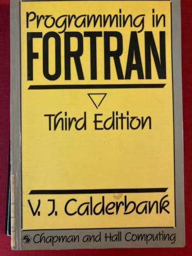 9780412305108: Programming in Fortran