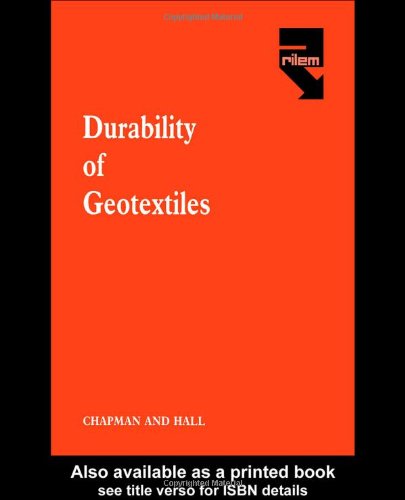 Beispielbild fr Durability of Geotextiles zum Verkauf von Better World Books