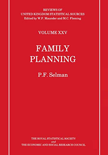 Beispielbild fr Family Planning [Reviews of United Kingdom Statistical Sources, Volume 25] zum Verkauf von Tiber Books