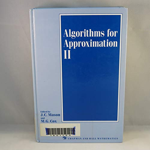 Stock image for Algorithms for Approximation II for sale by Zubal-Books, Since 1961