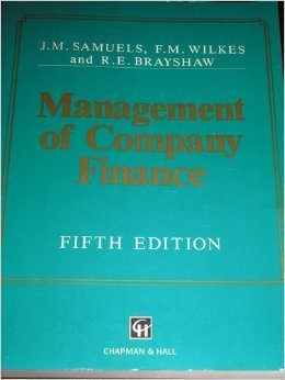 9780412374708: Management of Company Finance (The Chapman & Hall Series in Accounting & Finance)