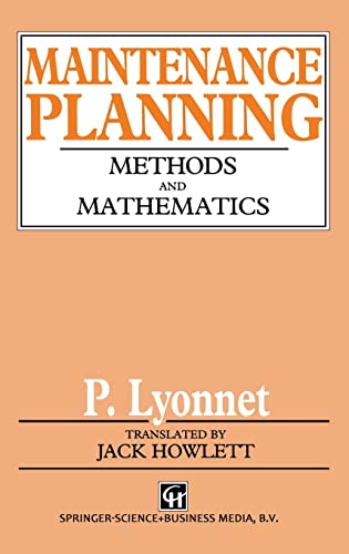 Beispielbild fr Maintenance Planning: Methods and Mathematics zum Verkauf von medimops