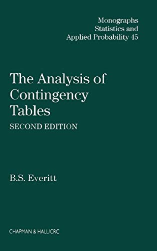 9780412398506: The Analysis of Contingency Tables (Chapman & Hall/CRC Monographs on Statistics and Applied Probability)