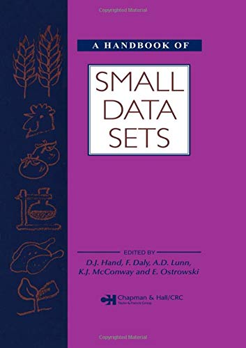 A handbook of small data sets. + 1 Diskette.