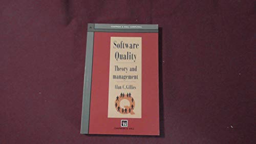 Beispielbild fr Software Quality: Theory and Management (Chapman & Hall Computing Series). zum Verkauf von Wissenschaftl. Antiquariat Th. Haker e.K