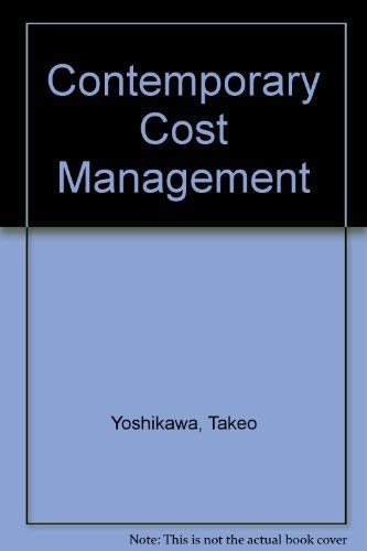 Imagen de archivo de Contemporary Cost Management a la venta por AwesomeBooks