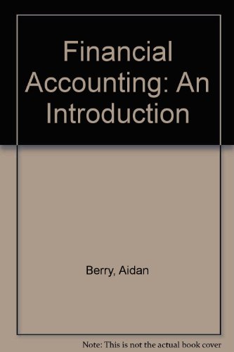 9780412492501: Financial Accounting: An Introduction