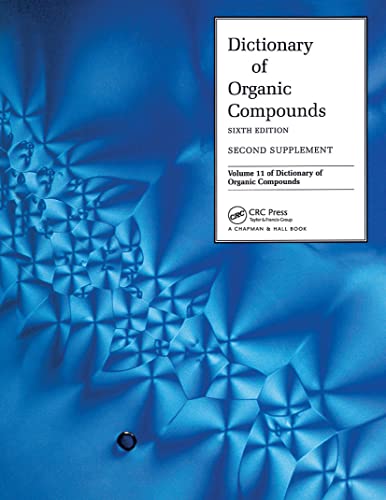Stock image for Dictionary Organic Compounds, Sixth Edition, Supplement 2 Molecular Formula and CAS Registry Number Indexes Dictionary of Organic Compounds, Annual Supplements for sale by PBShop.store US