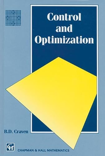 Beispielbild fr Control and Optimization (Chapman and Hall Mathematics Series). zum Verkauf von Antiquariat Bernhardt