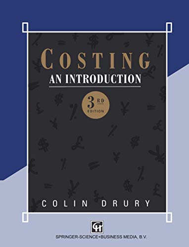 Beispielbild fr Costing: An Introduction zum Verkauf von Kennys Bookshop and Art Galleries Ltd.