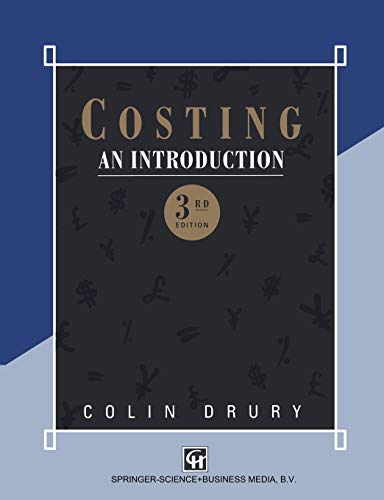9780412587801: Costing: An Introduction