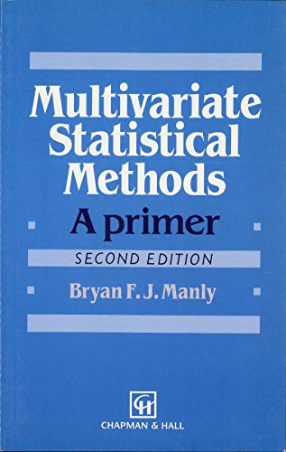 Imagen de archivo de Multivariate Statistical Methods : A Primer a la venta por Better World Books