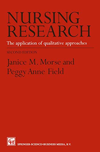 9780412605109: Nursing Research: The Application of Qualitative Approaches