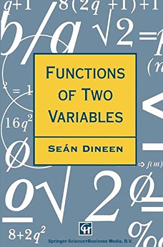 Beispielbild fr Functions of Two Variables (Chapman and Hall Mathematics Series). zum Verkauf von Antiquariat Bernhardt