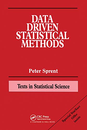 Stock image for Data Driven Statistical Methods (Chapman & Hall/CRC Texts in Statistical Science) for sale by -OnTimeBooks-